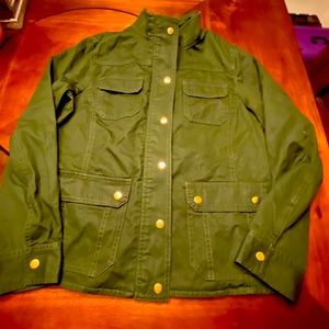 Talbots Army green cargo jacket